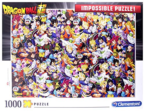 Clementoni Dragon Ball Z Impossible Puzzle Ball-1000 pièces, Multicolor (39489)