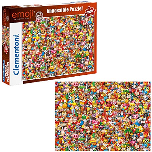 Clementoni- Impossible Puzzle: Emoji, 1000 Piezas, Multicolor (39388)