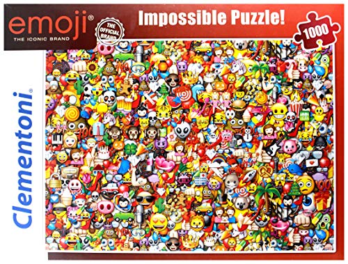 Clementoni- Impossible Puzzle: Emoji, 1000 Piezas, Multicolor (39388)