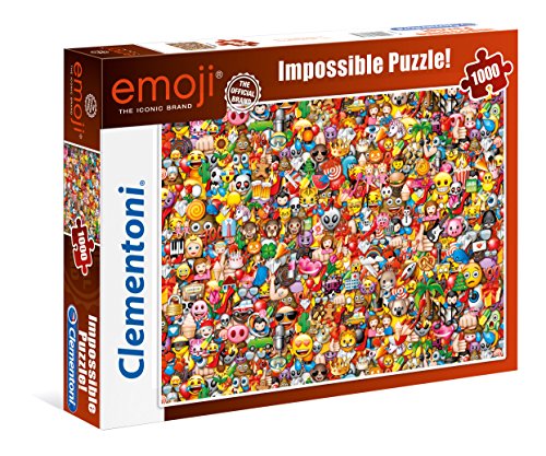 Clementoni- Impossible Puzzle: Emoji, 1000 Piezas, Multicolor (39388)