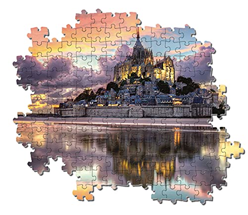 Clementoni-Le Magnifique Mont Saint-Michel Puzzle, 1000 Piezas, Multicolor (39367)