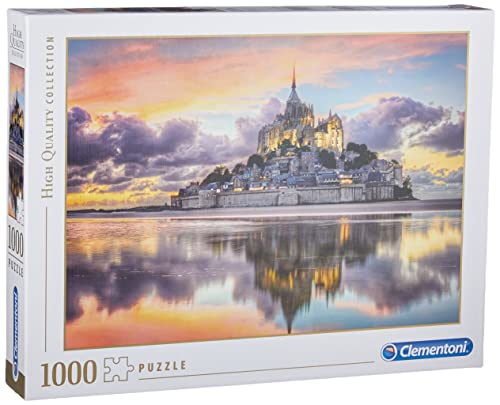 Clementoni-Le Magnifique Mont Saint-Michel Puzzle, 1000 Piezas, Multicolor (39367)