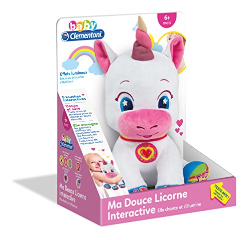 Clementoni – Ma Dulce unicornio Interactive, 52329, multicolor, Versión francesa