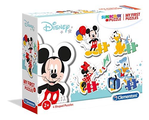 Clementoni Mickey & Friends My First Puzzle 3,6,9,12 Piezas Mickey Mouse, Multicolor (20819.7)