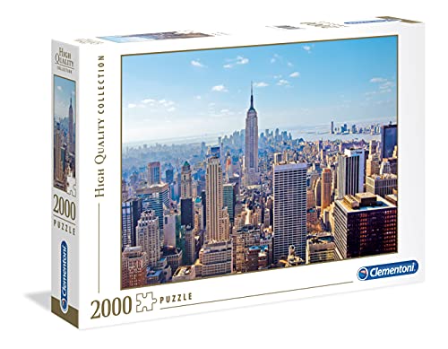 Clementoni Pingüinos De Madagascar Puzzle 2000 Piezas New York, Color (32544.3)