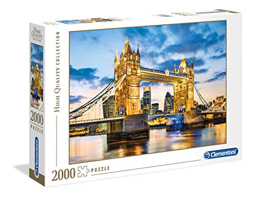 Clementoni Puzzle 2000 Piezas Tower Bridge at Dusk, Multicolor (32563.4)