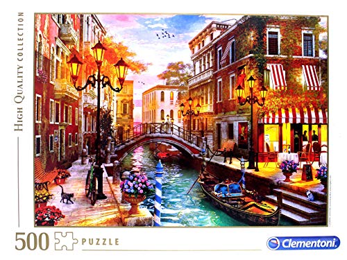 Clementoni- Puzzle 500 Piezas Atardecer en Venecia, Multicolor (35063.6)