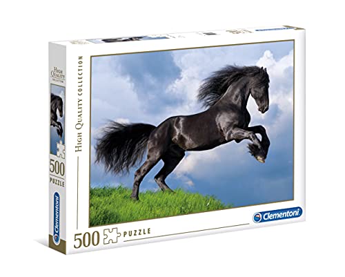 Clementoni Puzzle 500 Piezas Caballo Negro, Color (35071)