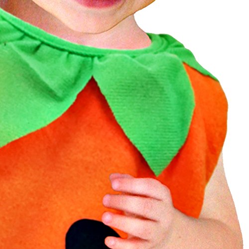 Cloudkids - Disfraz Halloween Disfraz de Calabaza Mono Niños Cosplay Vestido para Carnaval Navidad Fiesta Ropa con Sombrero Zapatos