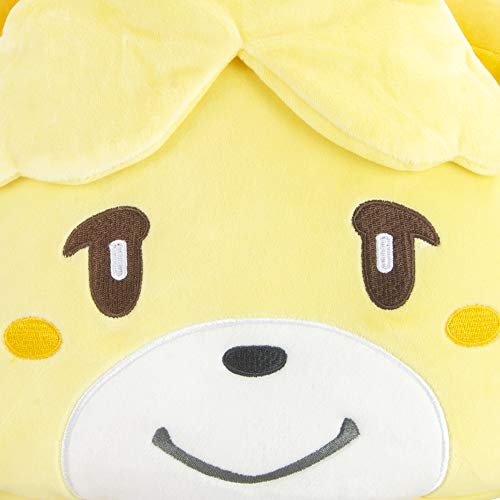 Club Mocchi Mocchi T12765 Mocchi Mega Isabelle - Peluche de 40 cm, Accesorios para Dormitorio, Animal travesía Suave para niños y niñas, cojín de Peluche Adecuado a Partir de 3 años +