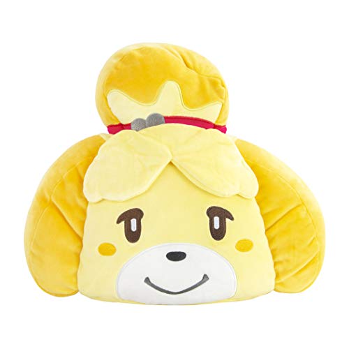 Club Mocchi Mocchi T12765 Mocchi Mega Isabelle - Peluche de 40 cm, Accesorios para Dormitorio, Animal travesía Suave para niños y niñas, cojín de Peluche Adecuado a Partir de 3 años +