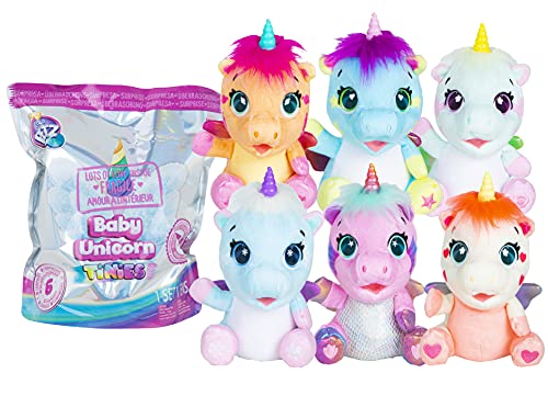 CLUB PETZ Baby Unicorn Tinies | Mini unicornio de peluche sorpresa para coleccionar (11cm) con cuerno mágico - Modelo Sorpresa