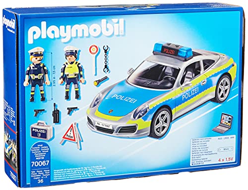 Coche de policía Playmobil City Action 70067 Porsche 911 Carrera 4S, a Partir de 4 años