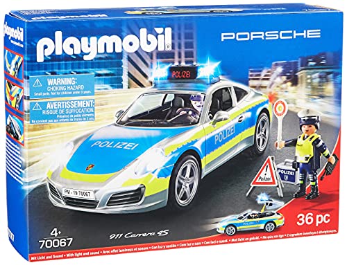 Coche de policía Playmobil City Action 70067 Porsche 911 Carrera 4S, a Partir de 4 años