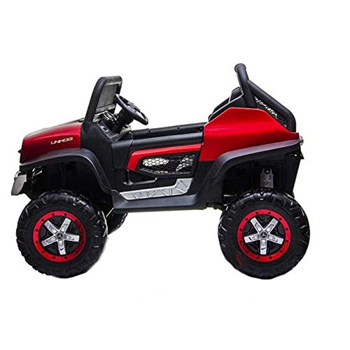 Coche Mercedes Benz UNIMOG para NIÑOS DE BATERÍA 12V-Rojo