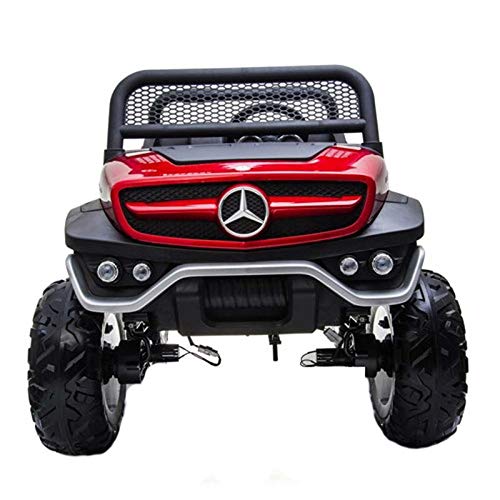 Coche Mercedes Benz UNIMOG para NIÑOS DE BATERÍA 12V-Rojo