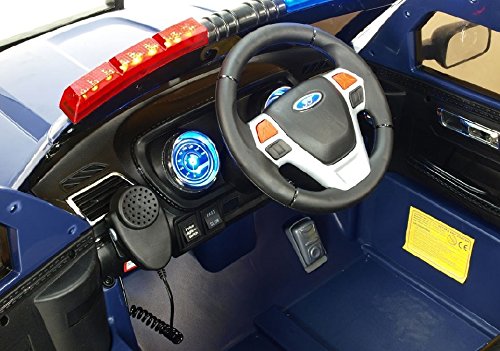 Coche Policía Todoterreno FBI 12v Coche eléctrico Infantil - Azul