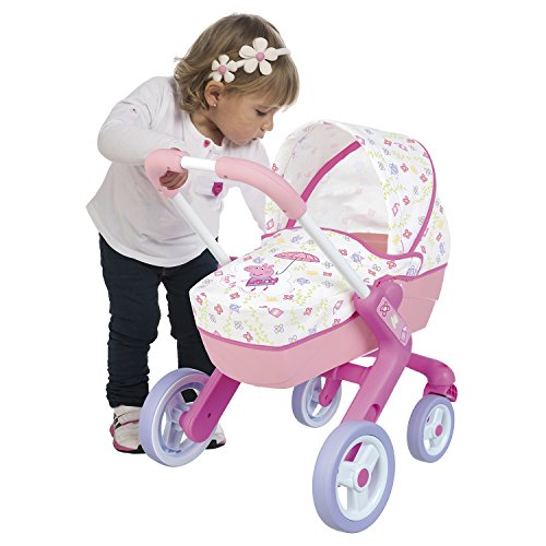 Cochecito Pop Pram de Peppa Pig para muñecos bebé (Smoby 251306) , color/modelo surtido