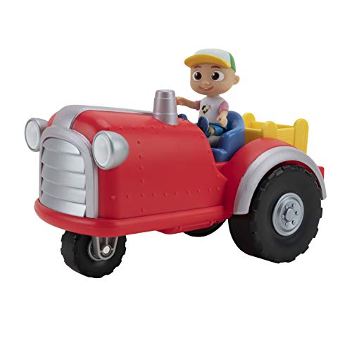 Cocomelon Figura de Tractor Musical con Sonidos y Granjero Exclusivo JJ