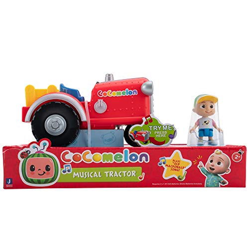 CoComelon- Musical Tractor Vehículo con Figura (Jazwares CMW0038)