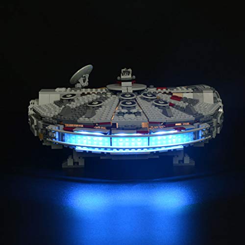 ColiCor Conjunto de Luces Lluminación para Lego Star Wars 75257 Millennium Falcon, Kit de luz LED Compatible con Lego 75257