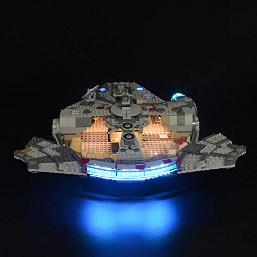 ColiCor Conjunto de Luces Lluminación para Lego Star Wars 75257 Millennium Falcon, Kit de luz LED Compatible con Lego 75257