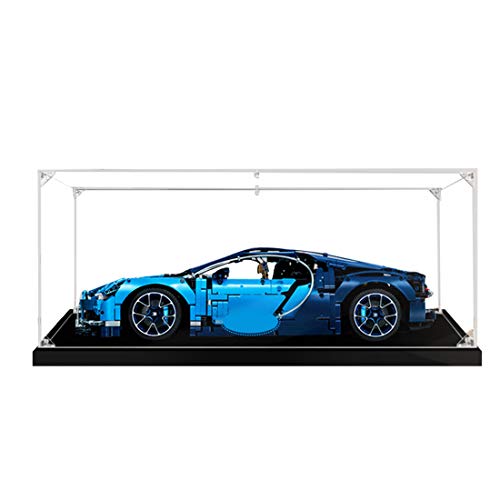 ColiCor Vitrina Acrílica Display Case para Lego 42083 Technic Bugatti Chiron, Protección a Prueba de Polvo Vitrina Compatible con Lego 42083