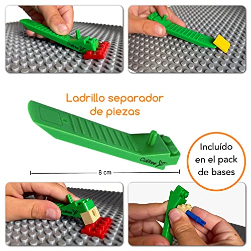 Colifree - 6 Bases para Piezas Sueltas Classic, Compatible con Las Principales Marcas, la Caja Incluye ladrillo Separador