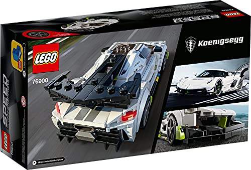 Collectix Juego Lego Speed Champions Koenigsegg Jesko 76900 + Speed Champions McLaren Elva 30343 (bolsa de plástico)