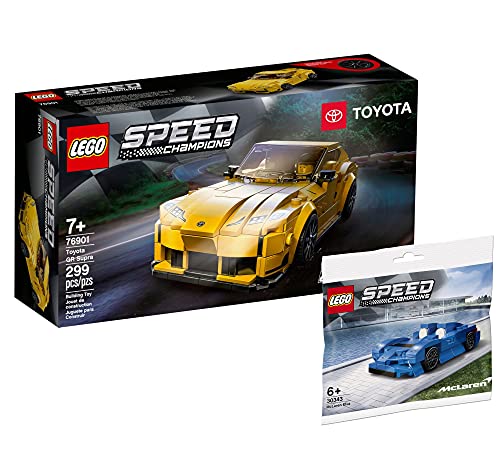 Collectix Juego Lego Speed Champions Toyota GR Supra 76901 + Speed Champions McLaren Elva 30343 (bolsa de plástico)