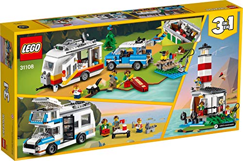 Collectix Lego 31108 Lego Creator 3 en 1 vacaciones de camping + Lego City, diversión para niños pequeños (cubierta blanda)