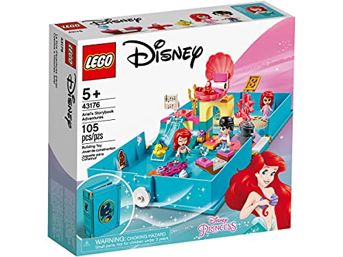 Collectix Lego 43176 - Juego de libro de cuentos de hadas de la princesa Ariel (incluye cuaderno de las princesas Lego (misterio, póster, cómics), incluye minifigura Vaiana