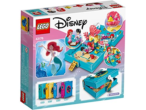 Collectix Lego 43176 - Juego de libro de cuentos de hadas de la princesa Ariel (incluye cuaderno de las princesas Lego (misterio, póster, cómics), incluye minifigura Vaiana