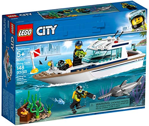 Collectix Lego 60221 Lego City - Juego de yate de buceo y buceador de aguas profundas Lego City 30370