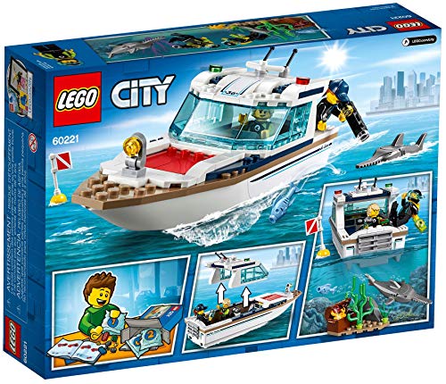 Collectix Lego 60221 Lego City - Juego de yate de buceo y buceador de aguas profundas Lego City 30370