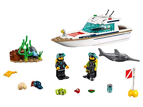 Collectix Lego 60221 Lego City - Juego de yate de buceo y buceador de aguas profundas Lego City 30370