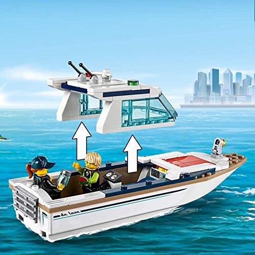 Collectix Lego City 60221 - Juego de yate de buceo y minisubmarino 60263 para exploradores marinos