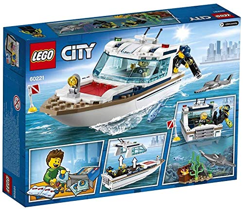 Collectix Lego City 60221 - Juego de yate de buceo y minisubmarino 60263 para exploradores marinos