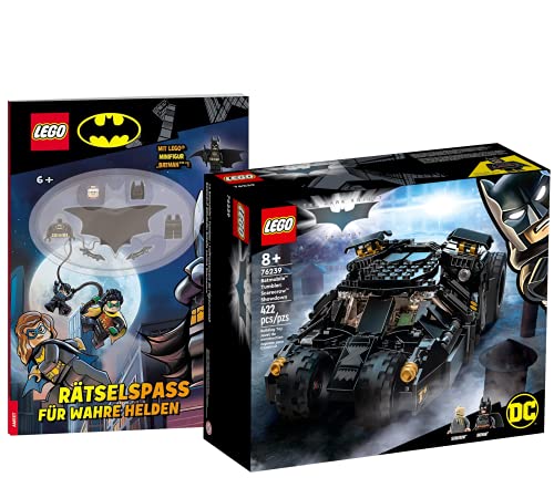 Collectix Lego DC Comics Super Heroes Batmobile Tumbler: Duell con Scarecrow 76239 + Ensayos para verdaderos héroes (cubierta blanda)