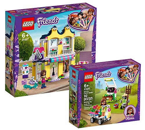 Collectix Lego Friends 41427 Emmas Mode Shop + 41389 Stephanies - Carrito de hielo móvil