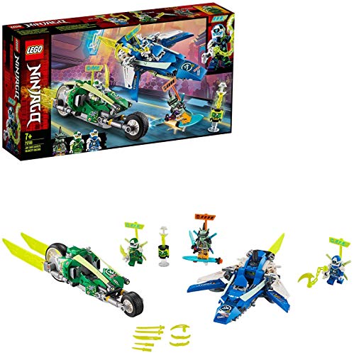 Collectix Lego Ninjago 71709 Jay y Lloyds Power-Flitzer con aviones y ciclistas (71709) + Action en Ninjago City (libro de bolsillo)