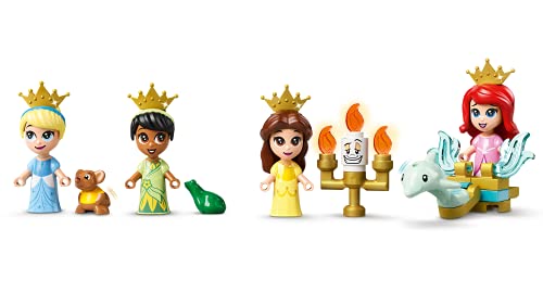 Collectix Lego Princess Set - Libro de cuentos de hadas con Ariel, Belle, Cenicienta y Tiana 43193 + Disney Princess Malspaß (tapa blanda)