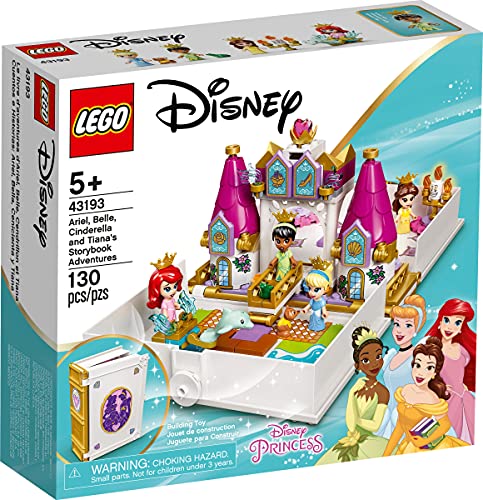 Collectix Lego Princess Set - Libro de cuentos de hadas con Ariel, Belle, Cenicienta y Tiana 43193 + Disney Princess Malspaß (tapa blanda)