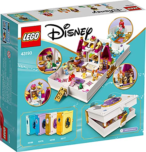 Collectix Lego Princess Set - Libro de cuentos de hadas con Ariel, Belle, Cenicienta y Tiana 43193 + Disney Princess Malspaß (tapa blanda)