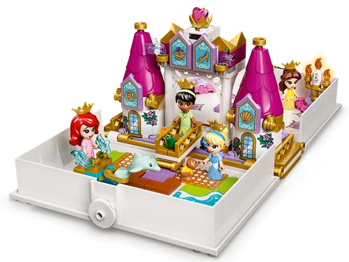 Collectix Lego Princess Set - Libro de cuentos de hadas con Ariel, Belle, Cenicienta y Tiana 43193 + Disney Princess Malspaß (tapa blanda)