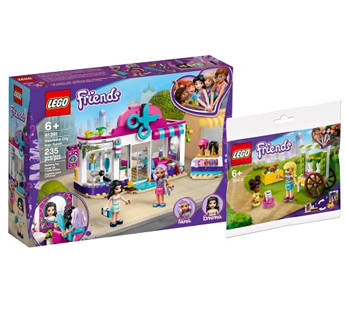 Collectix Lego Set Friends - Salón de peluquería de Heartlake City 41391 + Friends 30413 (bolsa de plástico)