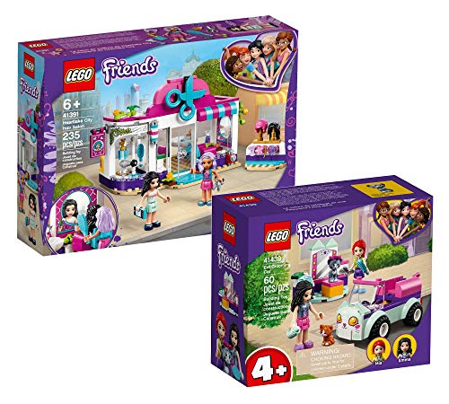 Collectix Lego Set Friends Salón de peluquería de Heartlake City 41391 + Friends móvil Salón para gatos 41439