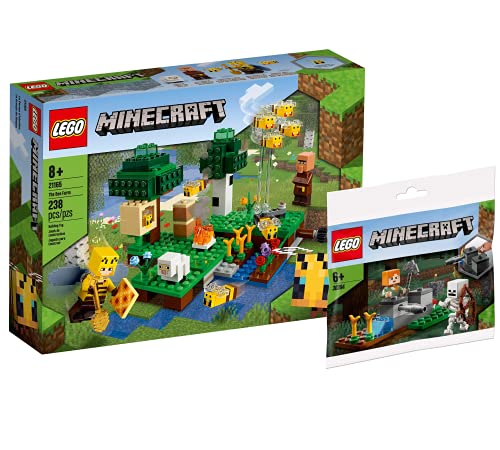 Collectix Lego Set – Lego Minecraft Die Bienenfarm 21165 + Lego Minecraft Das Nether-Duell 30331