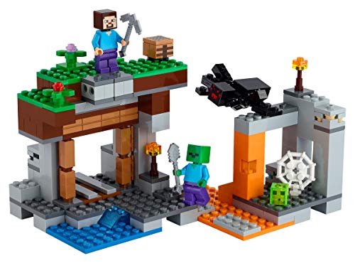 Collectix Lego Set – Lego Minecraft La mina abandonada (21166) + Lego Minecraft La aventura Taiga (21162), set de regalo a partir de 7 años