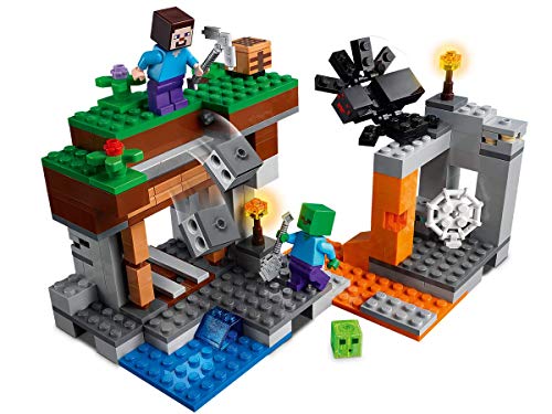 Collectix Lego Set – Lego Minecraft La mina abandonada (21166) + Lego Minecraft La aventura Taiga (21162), set de regalo a partir de 7 años